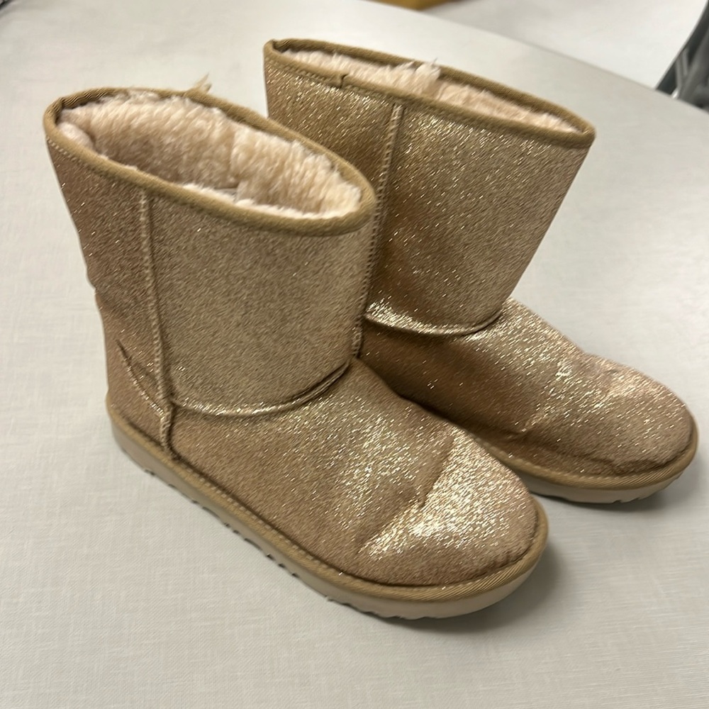 Ugg Sparkle Glitter Gold Boots